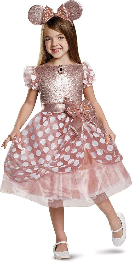 Disguise - Rose Gold Minnie Deluxe Child Costume | Amazon (US)