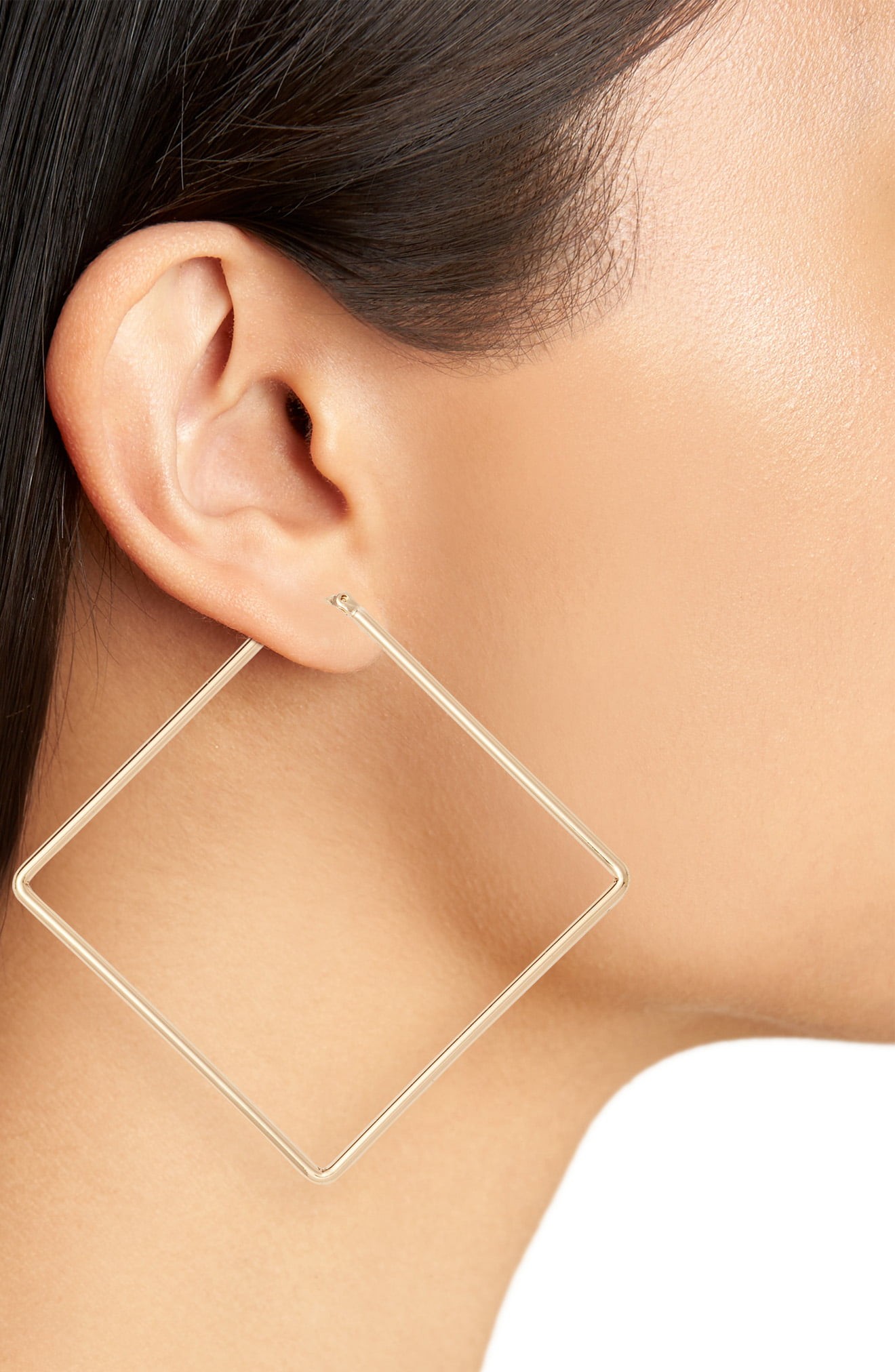 Uncommon James by Kristin Cavallari Girl Boss Square Hoop Earrings | Nordstrom | Nordstrom
