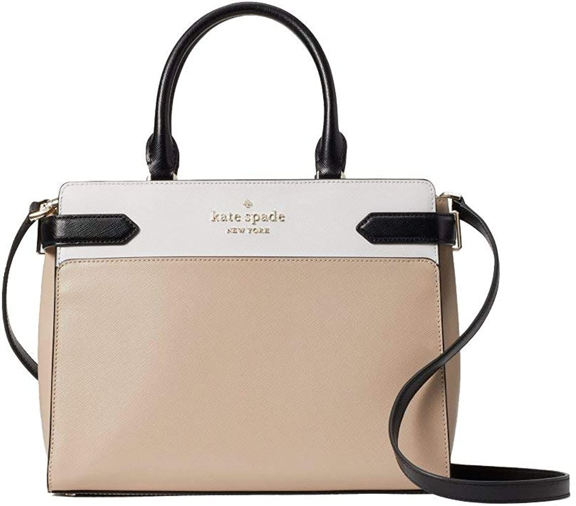 Kate Spade New York Staci Medium Saffiano Leather Satchel Purse | Amazon (US)