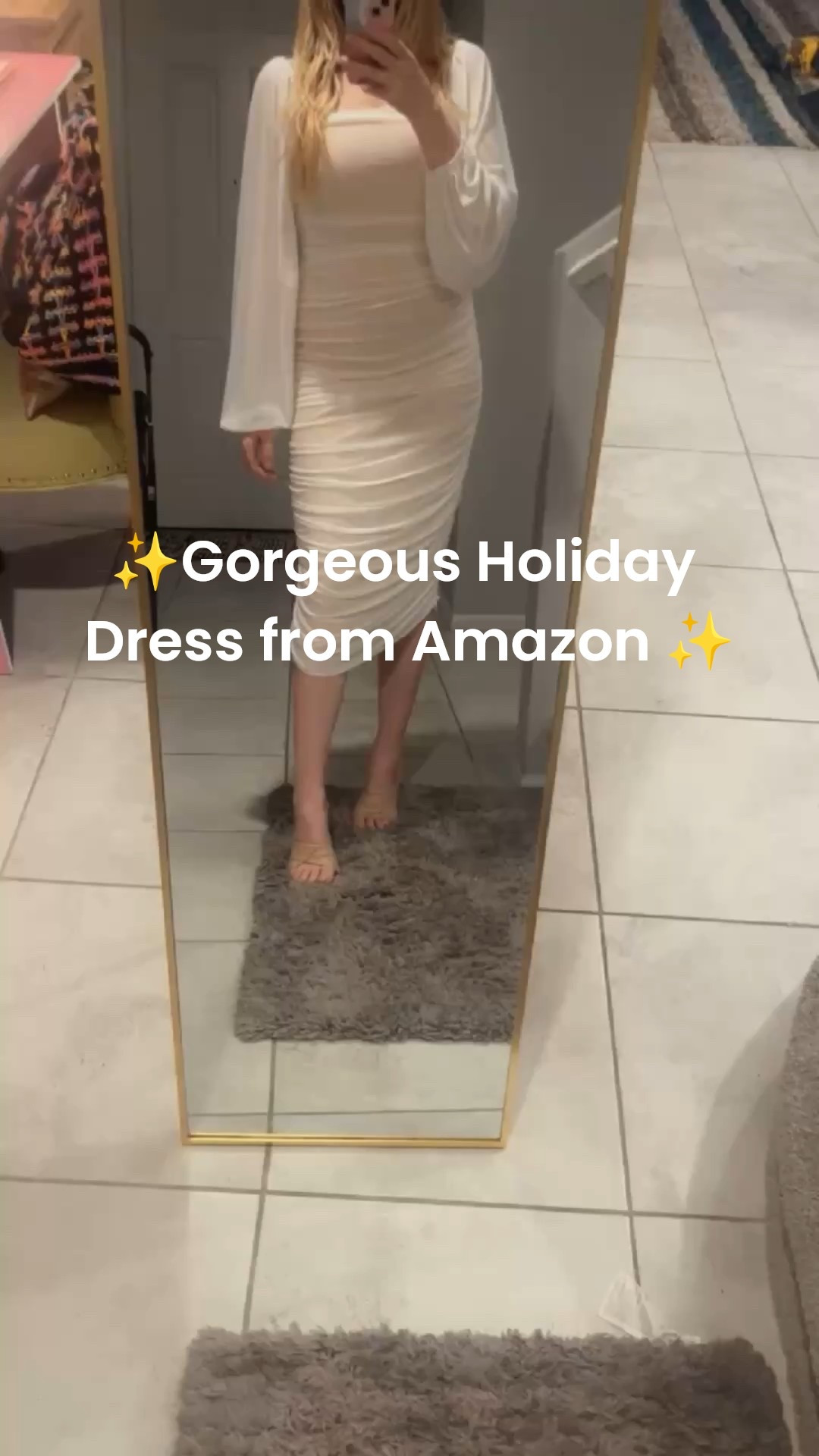 Gorgeous ruched bodycon dress perfect for the holiday season available in lots of different colors. I’m 5’2 124lbs wearing size small 💗

#LTKootd #LTKHoliday #LTKPetite