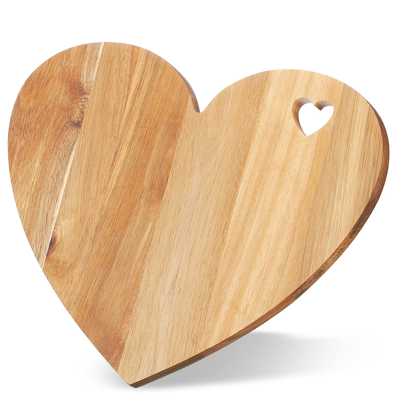Patelai Valentine's Day Gifts Heart Shaped Cutting Board Acacia Wood Bread Board Cheese Serving P... | Amazon (US)