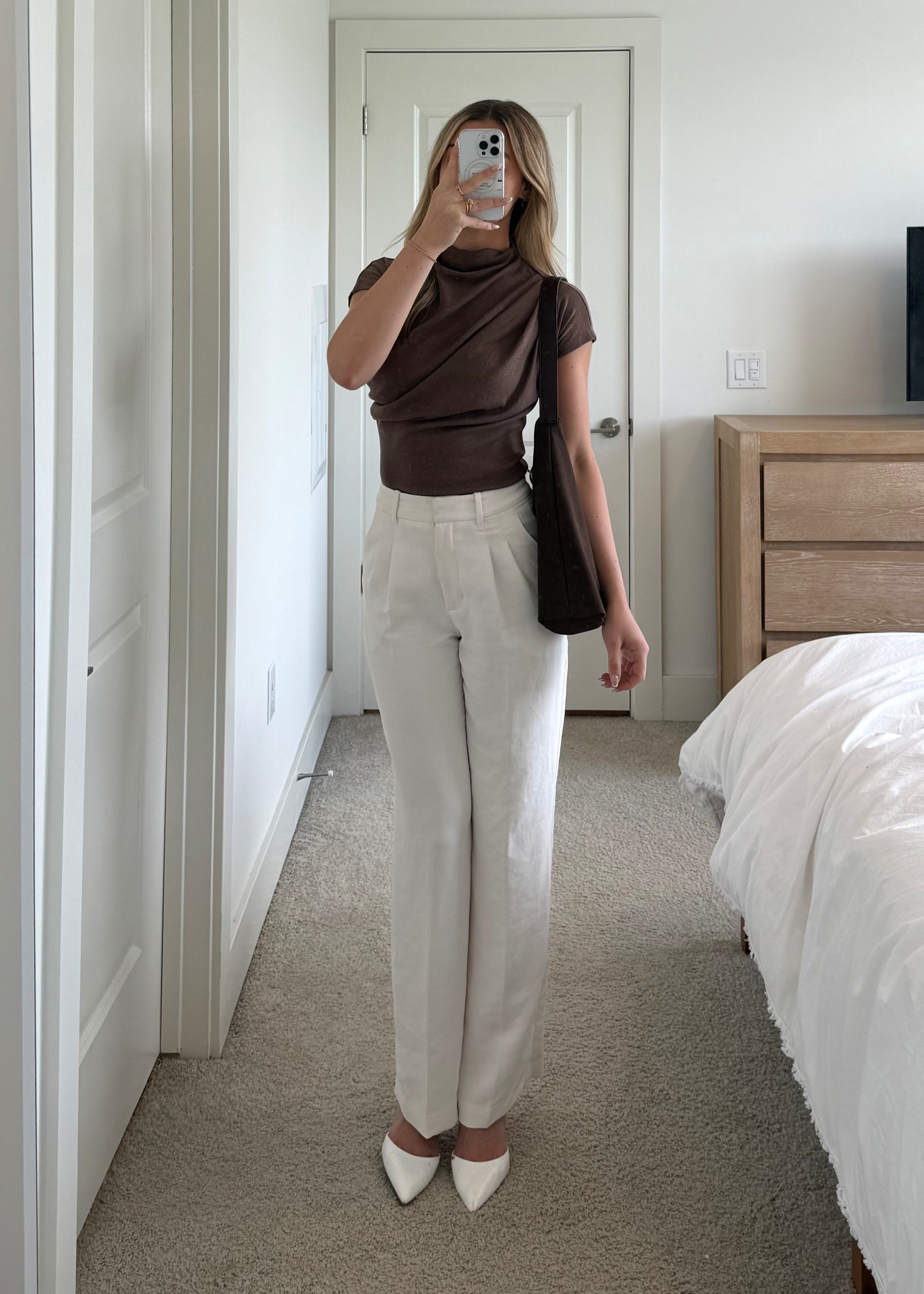 office ootd, obsessed with this top, only $20! 🤎

#LTKFindsUnder50 #LTKWorkwear