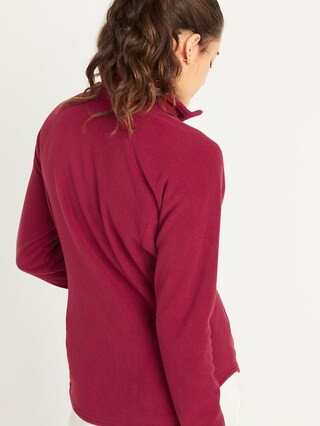 Go-Warm Micro Performance Fleece 1/4-Zip Sweatshirt for Women | Old Navy (US)