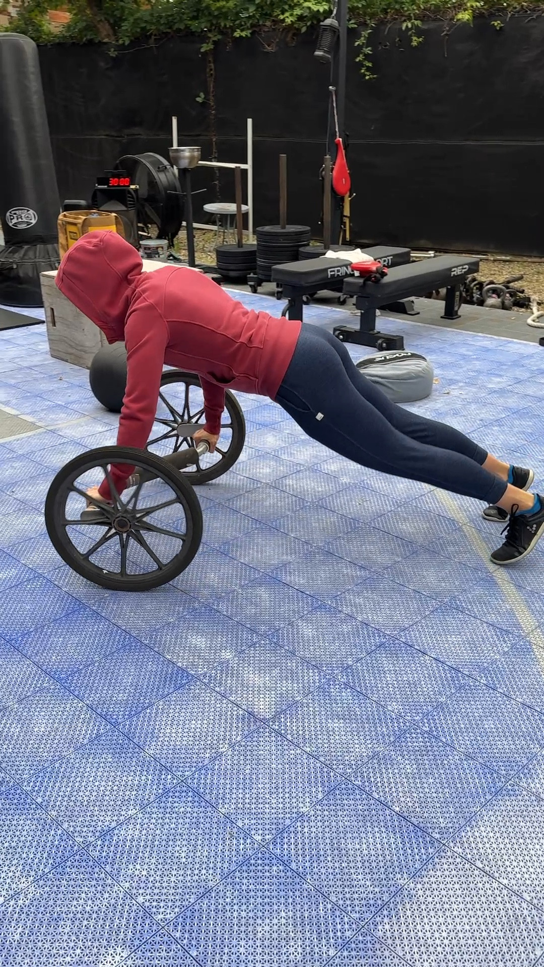 I have no idea what this contraption is called, but I found it at my friend’s gym and I had to try it out. 🤣 It feels like a bicycle for my arms and it rocked my abs! I kind of love it. I’ve been wearing my Barefoot shoes when I I train in kickboxing, and just walking around. I’m still breaking them in for the next several months before I start running in them, but I can tell you that I absolutely love them and I really love how they look!

#LTKOver40 #LTKStyleTip #LTKActive