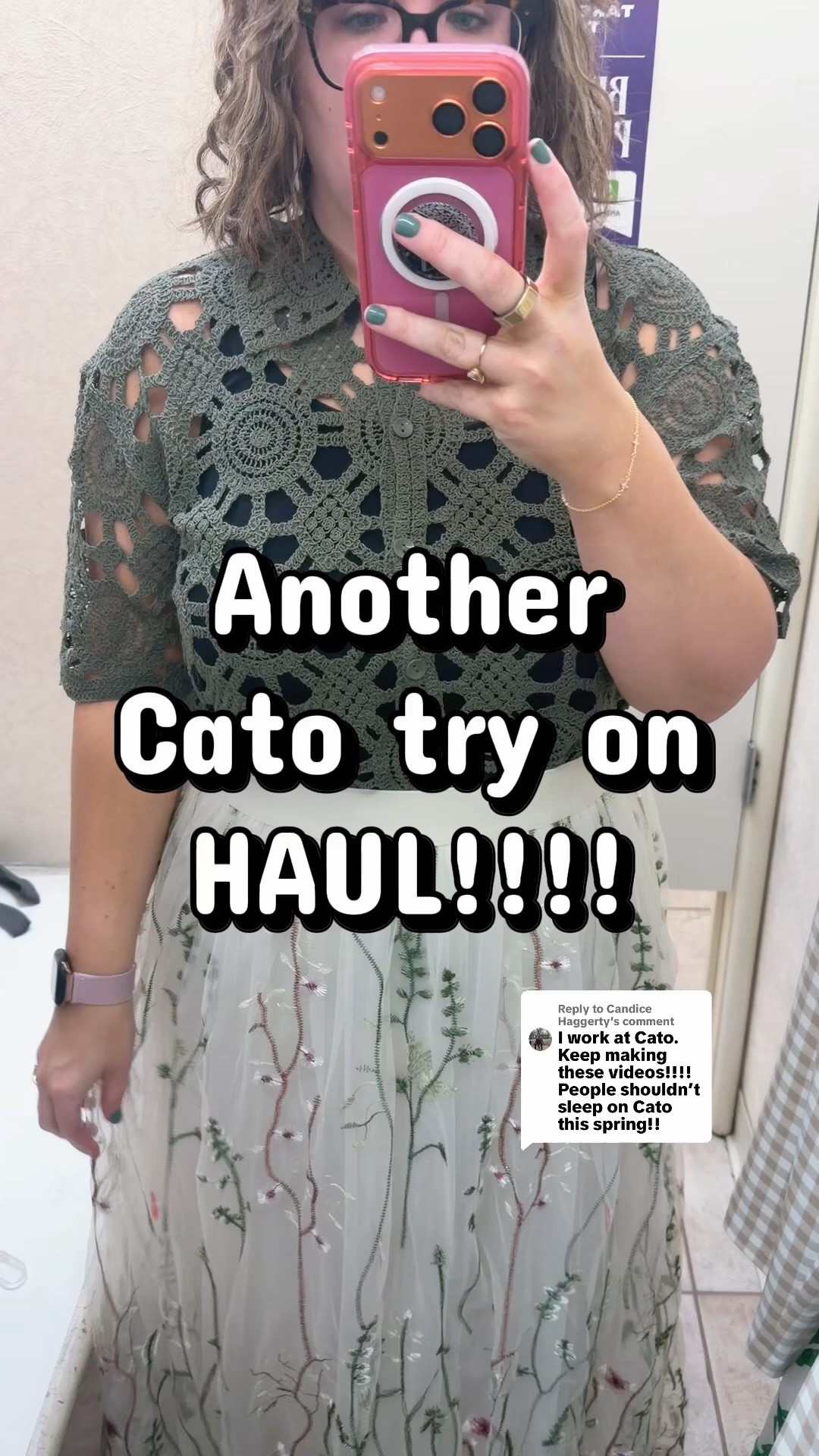 Your wish is my command! Another city, another Cato Fashion try on haul!!! #passyourwavytalk #tryonhaul #dressingroom #spring #midsizefashion 

#LTKvlog #LTKselfcare #LTKMidsize