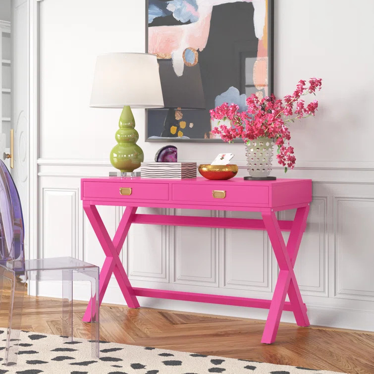 Makan Modern 44 Long Desk with Drawer Storage | Wayfair North America