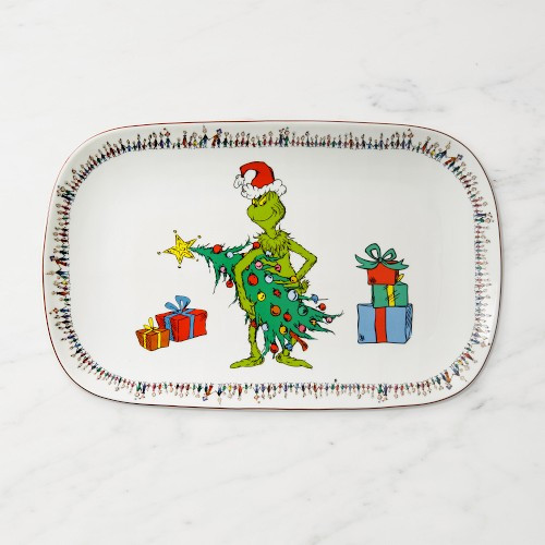 The Grinch(TM) Platter, Grinch Sleigh | Williams-Sonoma