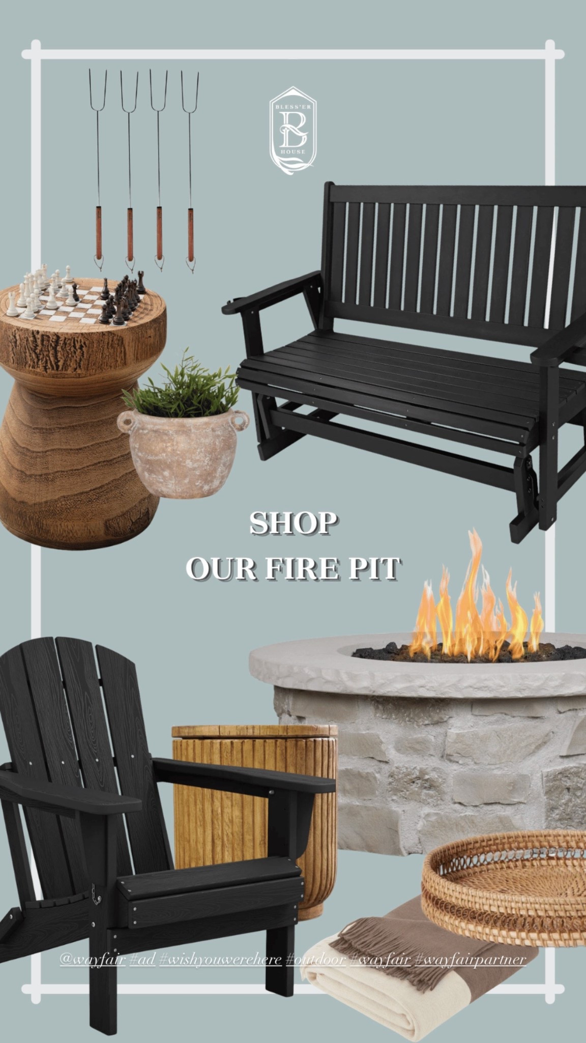 When the sun sets after 8pm and school nights begin to look like this…
Shop our bench glider and ice bucket table we got for our fire pit from @wayfair #ad #wayfairpartner #wayfair #wishyouwerehere #outdoor


#LTKHome