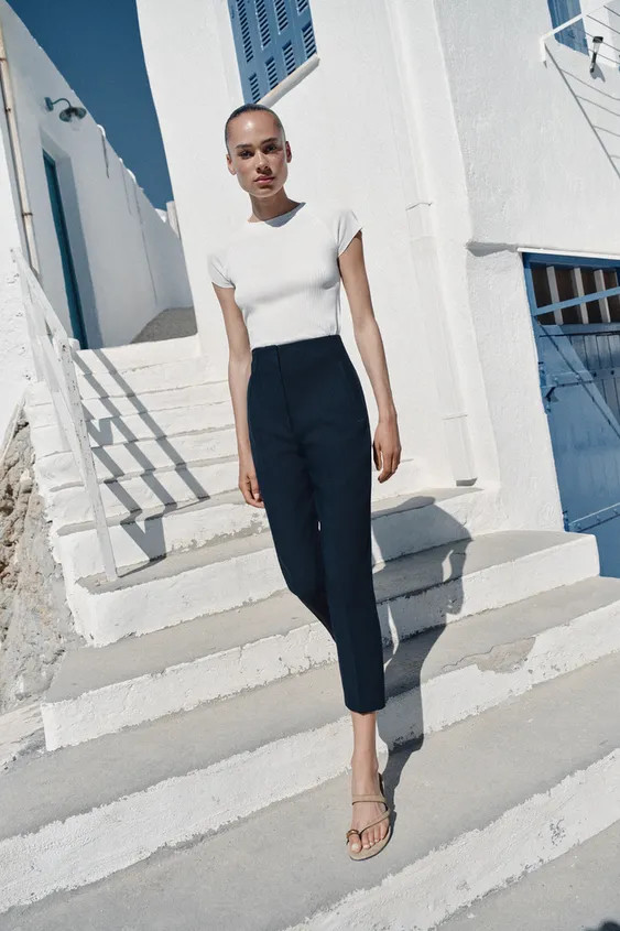 HIGH-WAIST TROUSERS | Zara UK