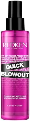 Redken Quick Blowout Heat Protectant Spray For All Hair Types - Smooths & Adds Shine, Lightweight... | Amazon (US)