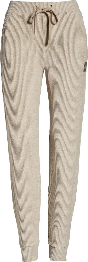 Alo Muse Ribbed High Waist Sweatpants | Nordstrom | Nordstrom