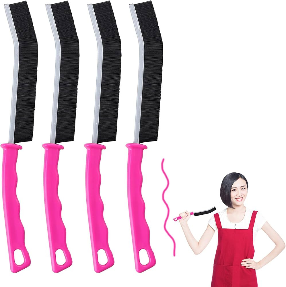 4 Pcs Hard Bristle Crevice Cleaning Brush, Multifunctional Gap Cleaning Brush Tool for Household ... | Amazon (US)