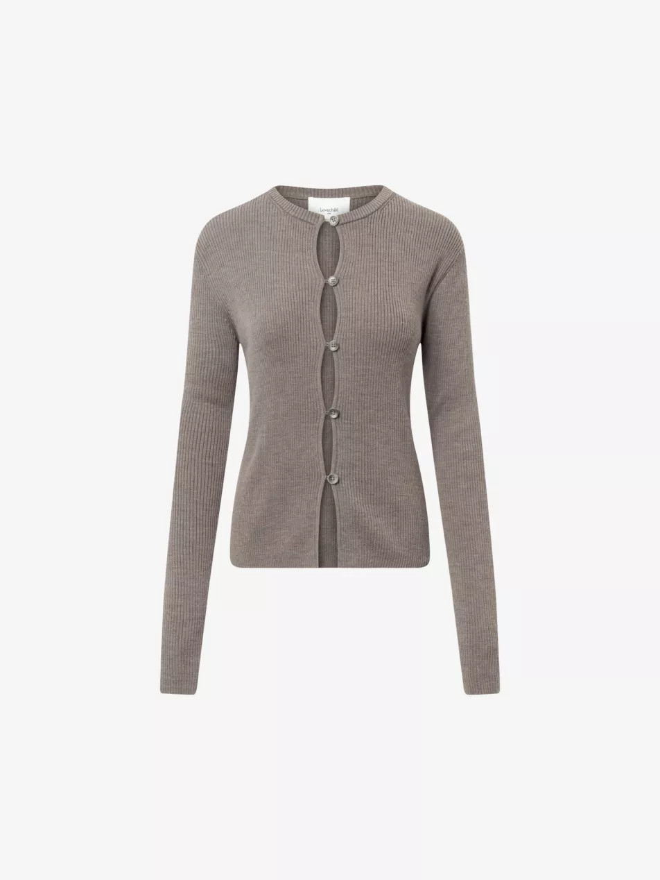 Cari rib-knit wool cardigan | Selfridges