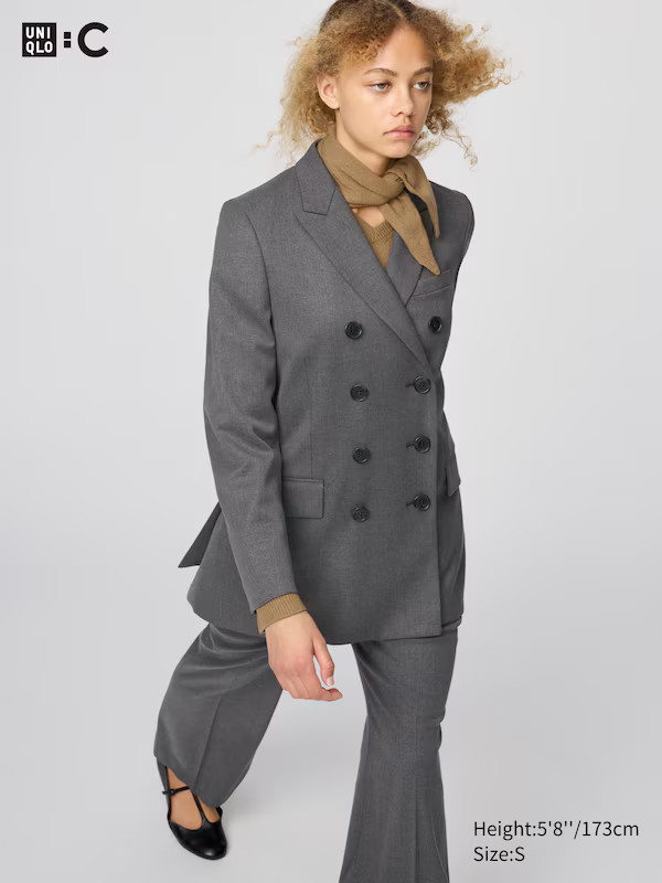 Double Breasted Tailored Jacket | UNIQLO (US)