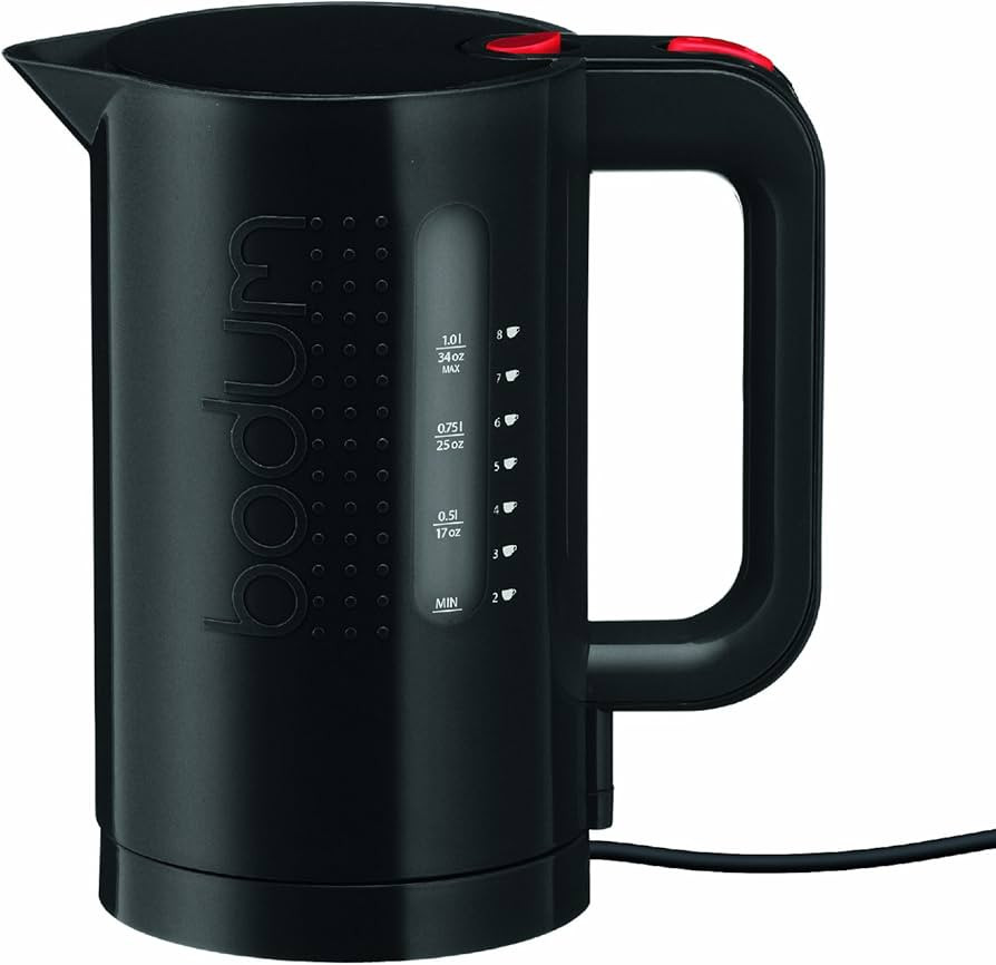 Bodum 34oz Bistro Electric Water Kettle For Coffee & Tea, BPA-Free Plastic, Rapid-Boil, Auto Shut... | Amazon (US)
