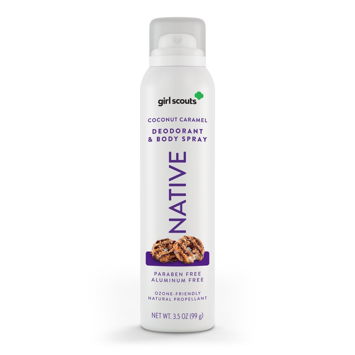 Native Limited Edition Girl Scout Coconut Caramel Cookie Deodorant Spray - 3.5oz | Target