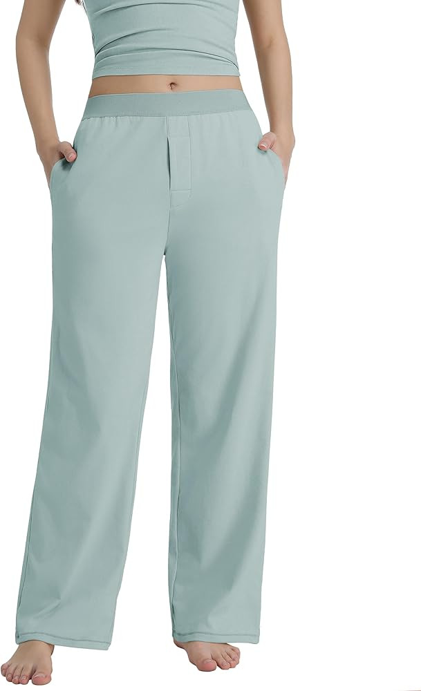 Lightweight Loose Pants for Women Casual Lounge Pants Athletic Joggers Yoga Pants with Pockets | Amazon (US)