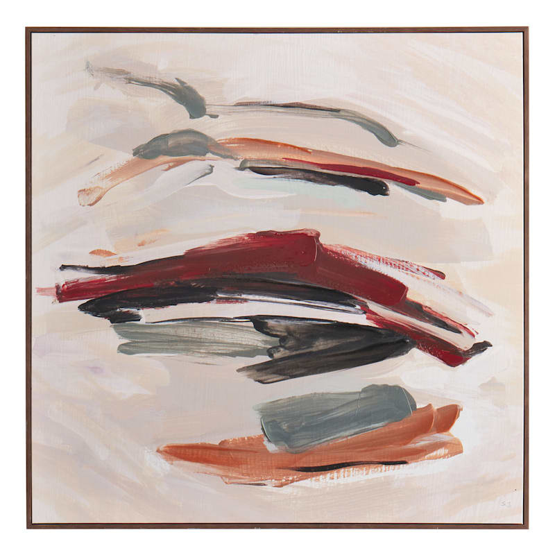 Crosby St Framed Abstract Canvas Wall Art, 36" | At Home