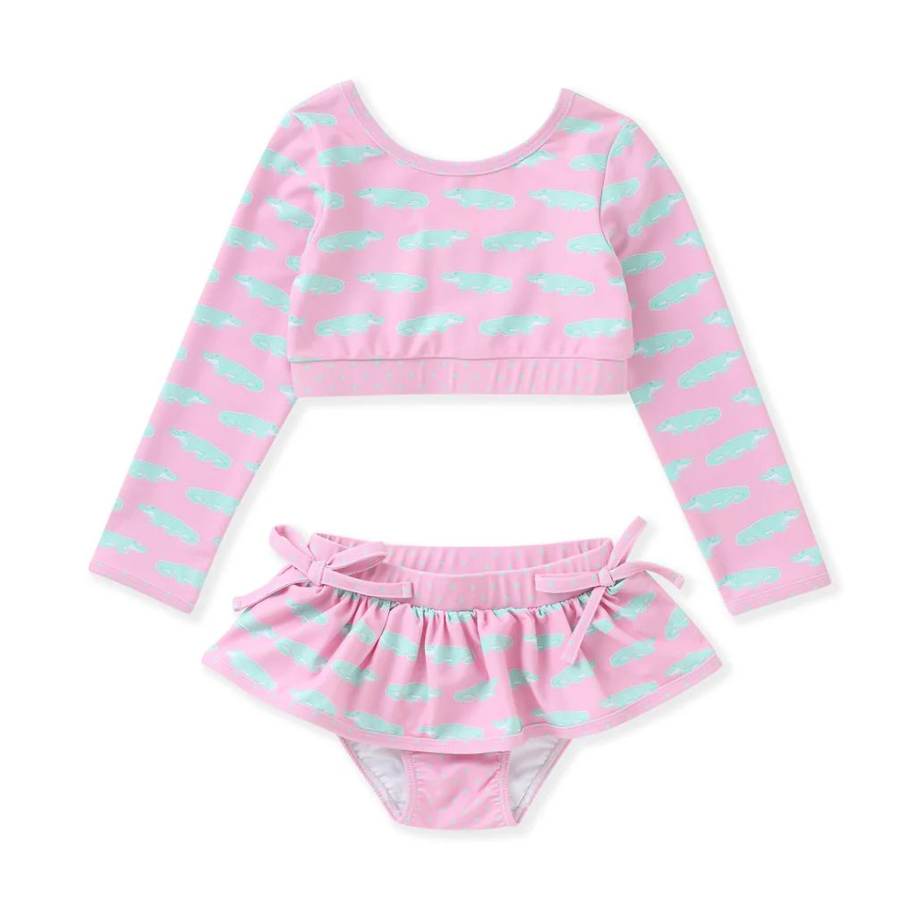 Swoon Pink Gator Bikini | Persnickety