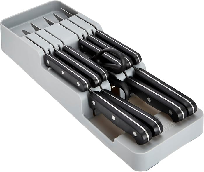 GoodCook Knife Set High Carbon Stainless Steel Full-Tang Kitchen Knives with in-Drawer Storage Bl... | Amazon (US)