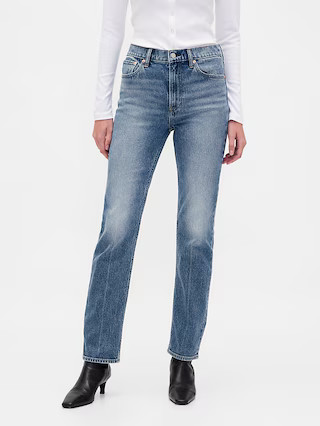 High Rise '90s Slim Straight Jeans | Gap (US)