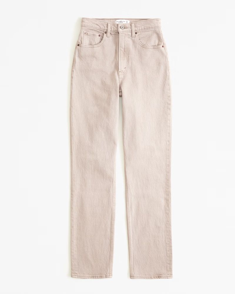 Women's Ultra High Rise 90s Straight Jean | Women's Bottoms | Abercrombie.com | Abercrombie & Fitch (US)