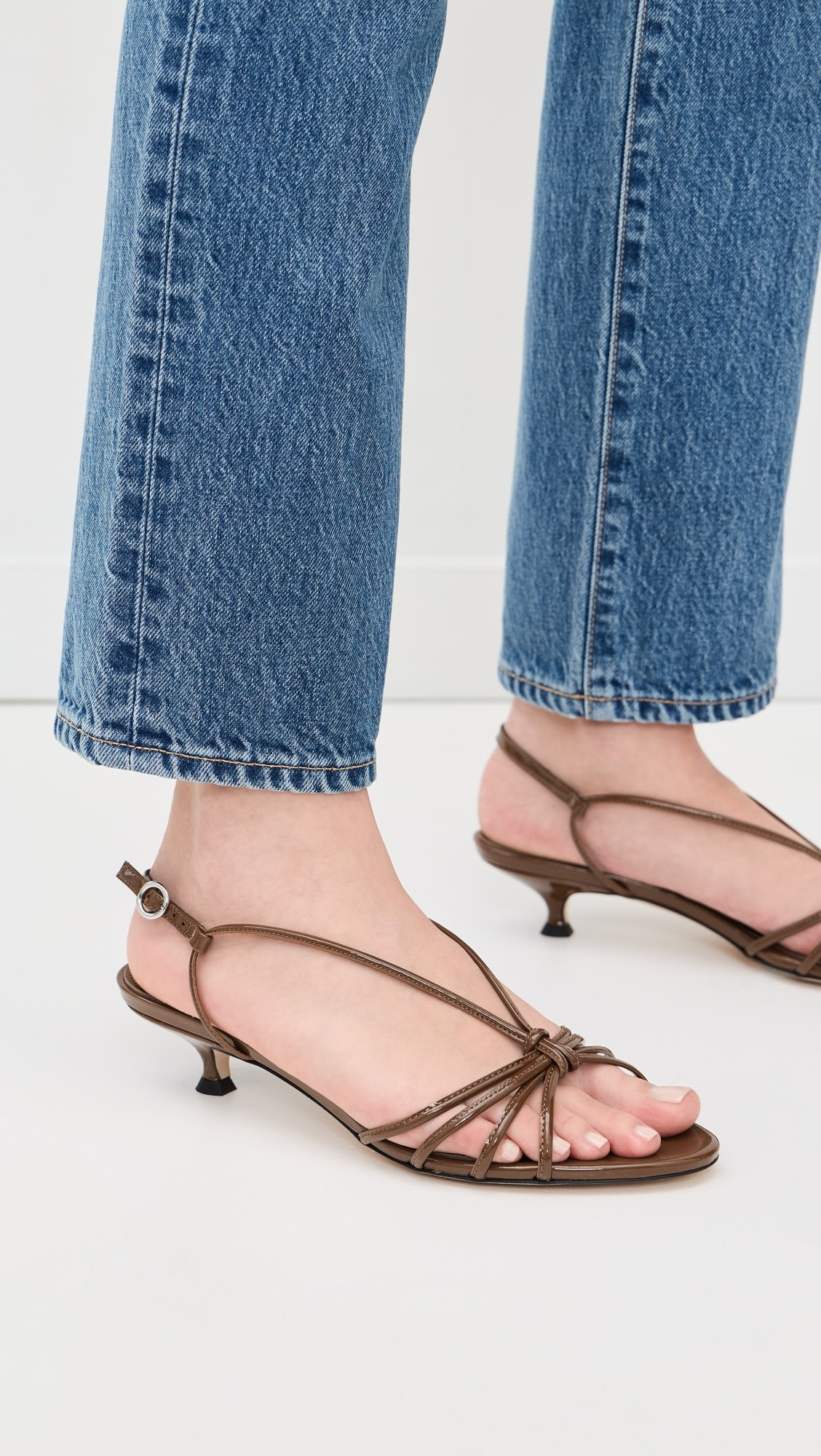 Amara Patent Calf Leather Tobacco Sandals | Shopbop