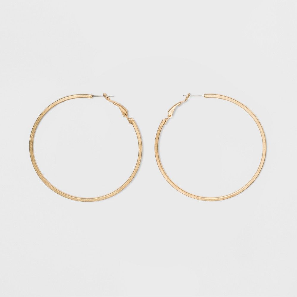 Thick Circle Hoop Earrings - Universal Thread Gold | Target