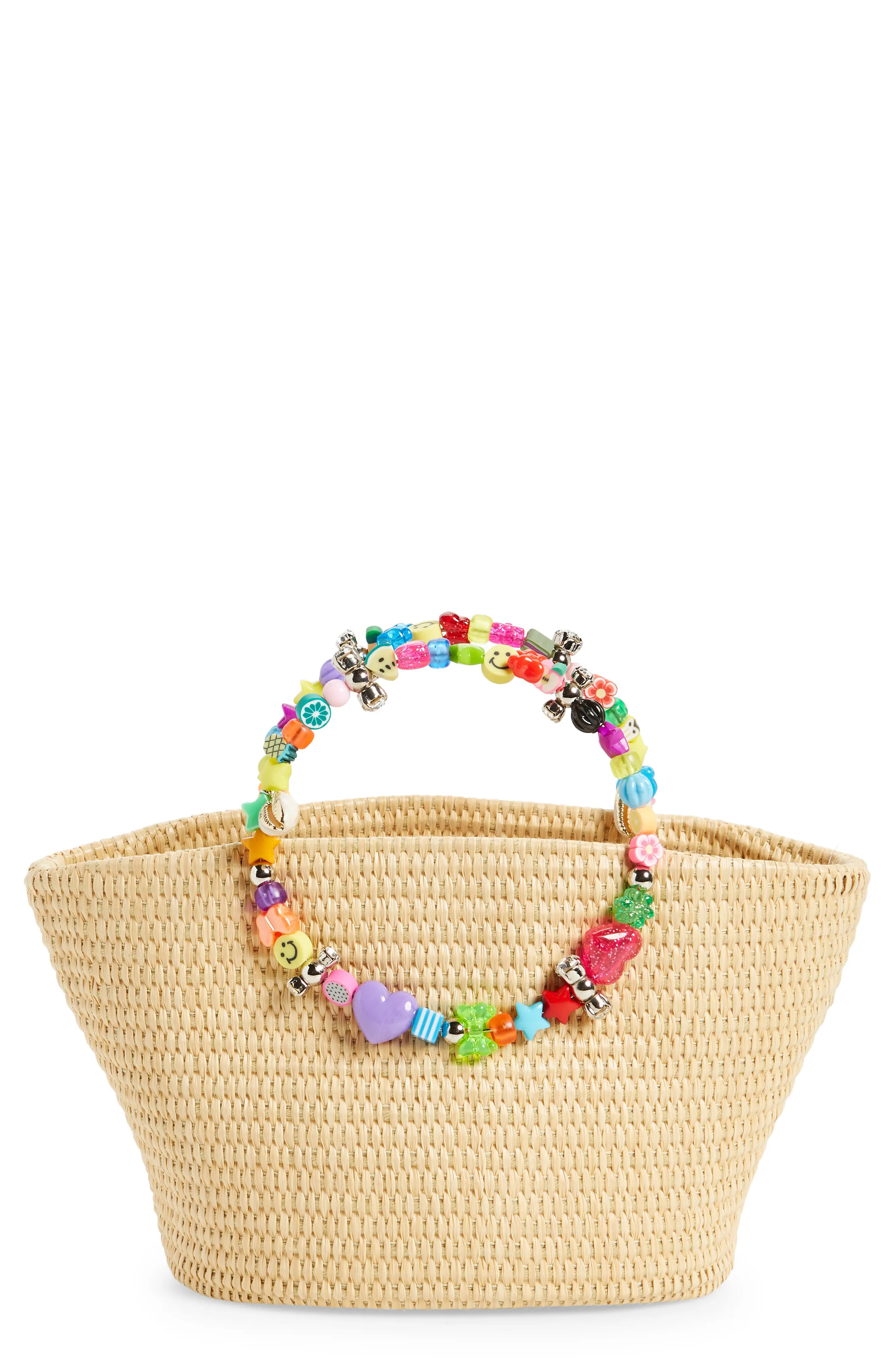 L'alingi Beaded Handle Raffia Tote at Nordstrom | Nordstrom