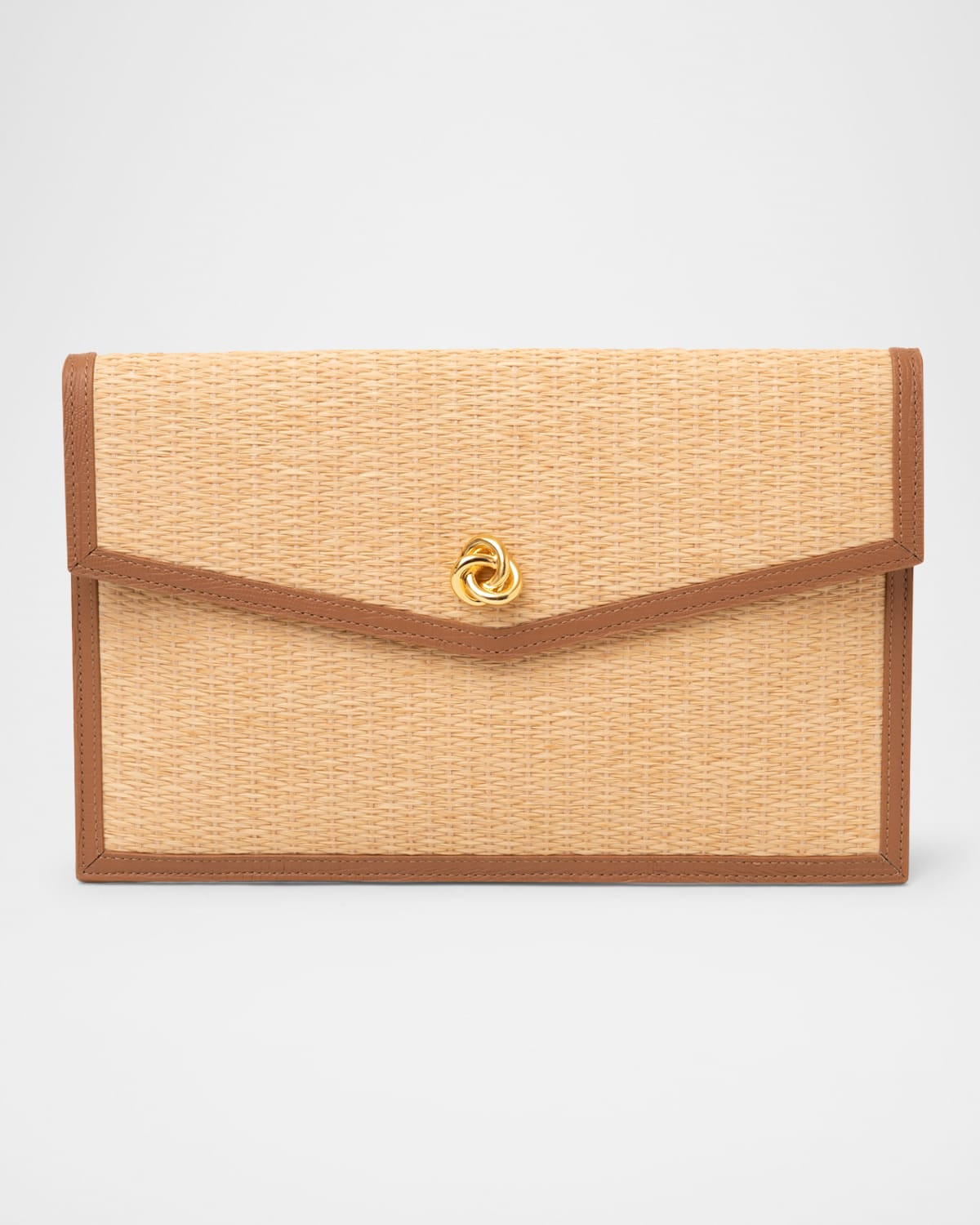 Brick Envelope Woven Clutch Bag | Neiman Marcus