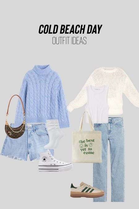 Cold beach day outfit ideas
Chunky knit sweaters

#LTKstyletip