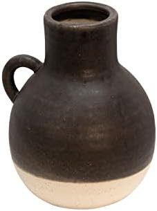 Amazon.com: Sagebrook Home 9"" 2-Tone Jug, Black, 7.28 x 6.69 x 8.46 (13919-10) : Home & Kitchen | Amazon (US)