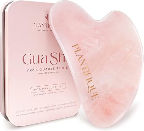 PLANTIFIQUE Rose Quartz Gua Sha Tool – Anti-Aging Face Massager & Jawline Shaper for Skincare R... | Amazon (US)