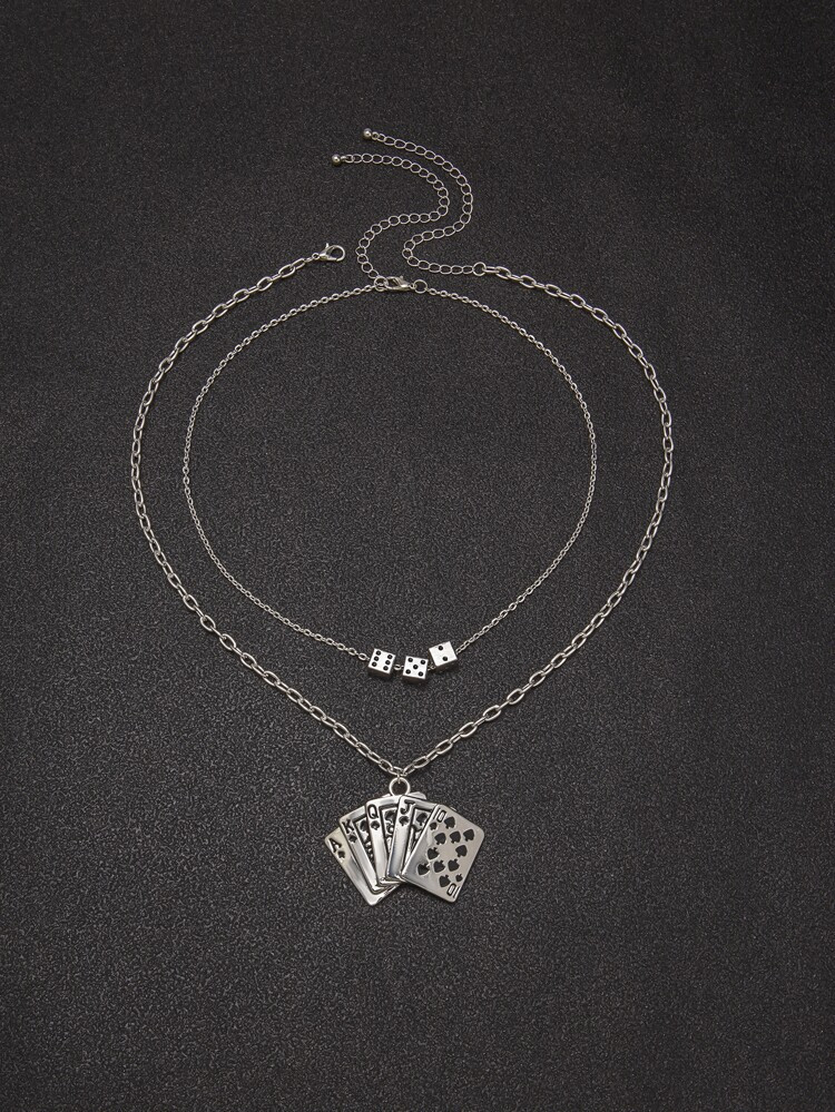 2pcs Men Metal Geo Pendant Necklace
       
              
              $2.30        
    (1000+... | SHEIN