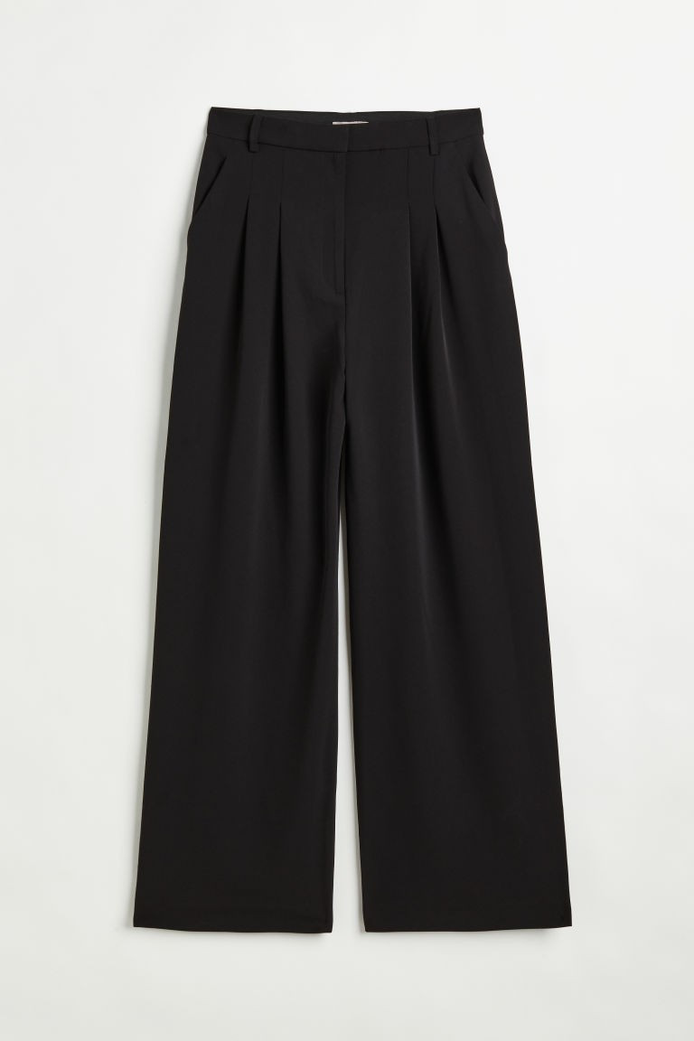 H & M - Wide-leg Pants - Black | H&M (US + CA)