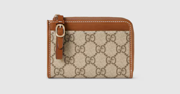 Gucci - GG Emblem zip card case | Gucci (US)