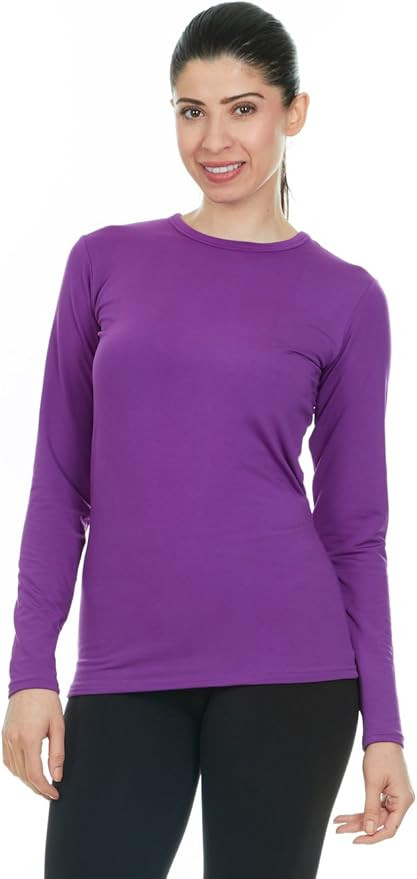 Thermajane Long Sleeve Thermal Shirts for Women Cold Weather, Womens Thermal Underwear Tops, Base... | Amazon (US)