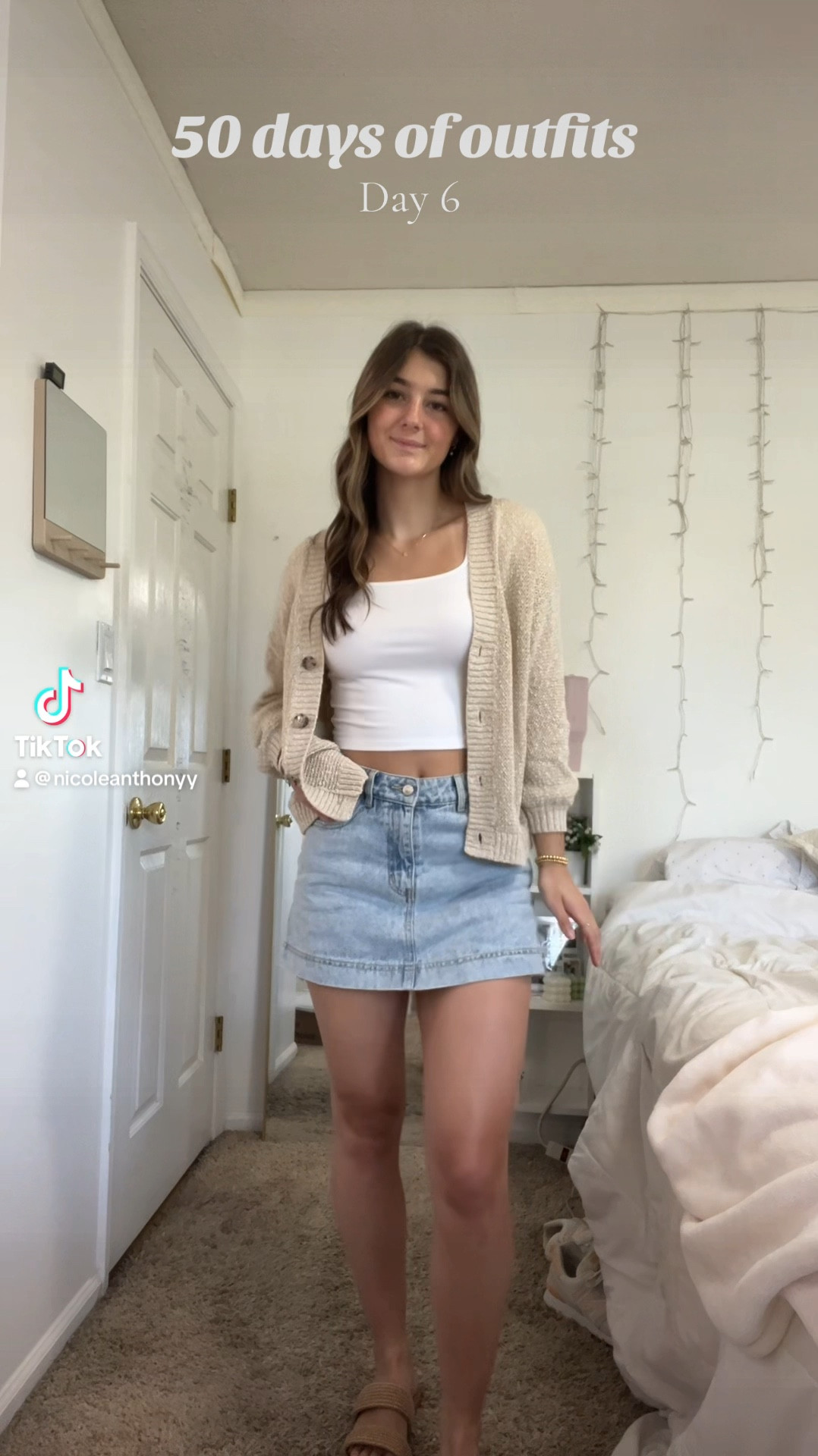 50 DAYS OF OUTFITS 
Day 6 

Wearing small in top, medium in sweater, and US 4 in skirt 

#LTKSeasonal #LTKStyleTip #LTKBeauty