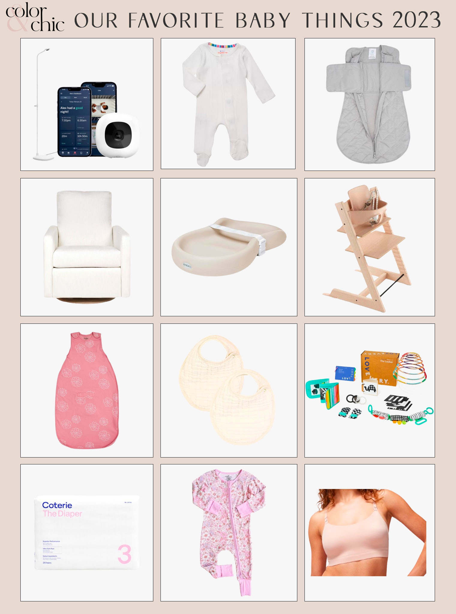Our favorite baby things of 2023! Including coterie diapers, bibs, the nanit monitor and many more! 

#LTKbaby