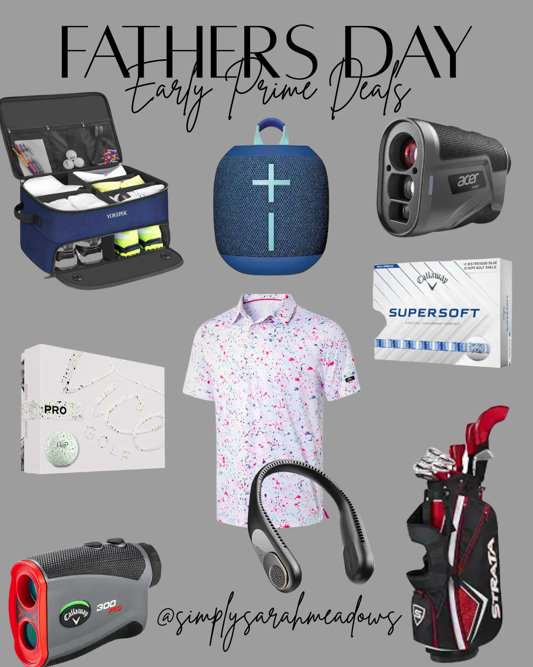 Found the perfect gifts for Dad this Father's Day! Check out these cool golf gear deals on Amazon. @simplysarahmeadows #FathersDay #GolfGear #AmazonFinds #PrimeDayDeals #EarlyPrimeDeals #GolfGifts #FathersDayGifts #GolfLoverGifts #GiftGuide 

 