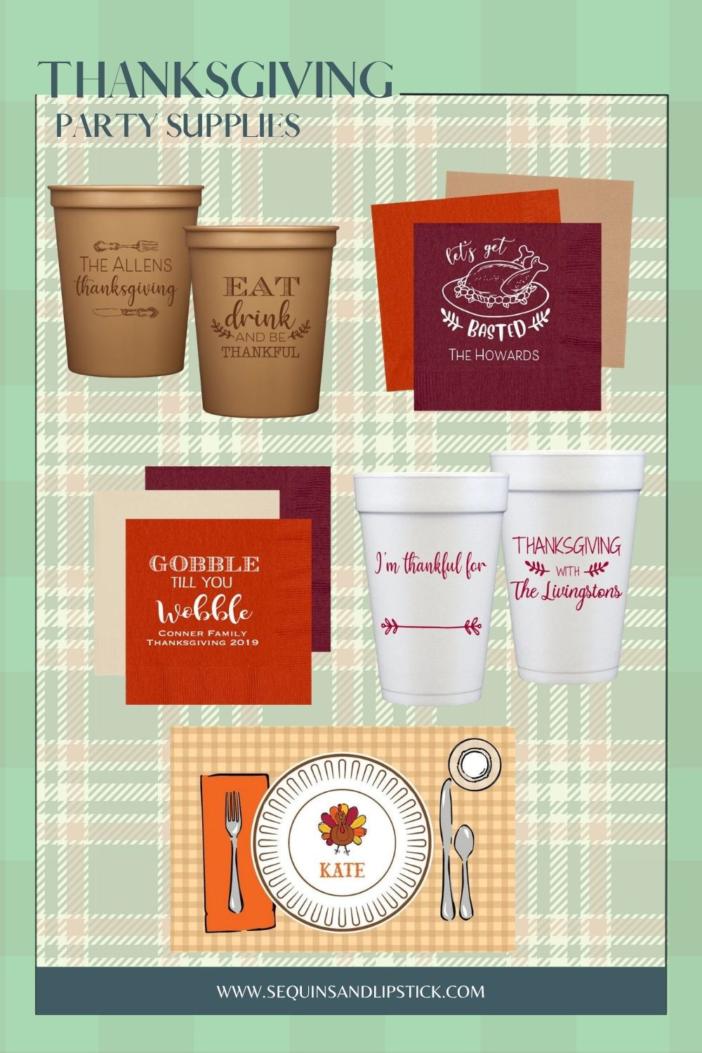 Thanksgiving hosting just got a lot more fun! These personalized party finds are perfect for adding a festive touch to your table, from custom cups and napkins to cute place settings everyone will notice. Such a fun way to make Thanksgiving dinner feel a little more special this year. 

 #LTKSeasonal #LTKHome