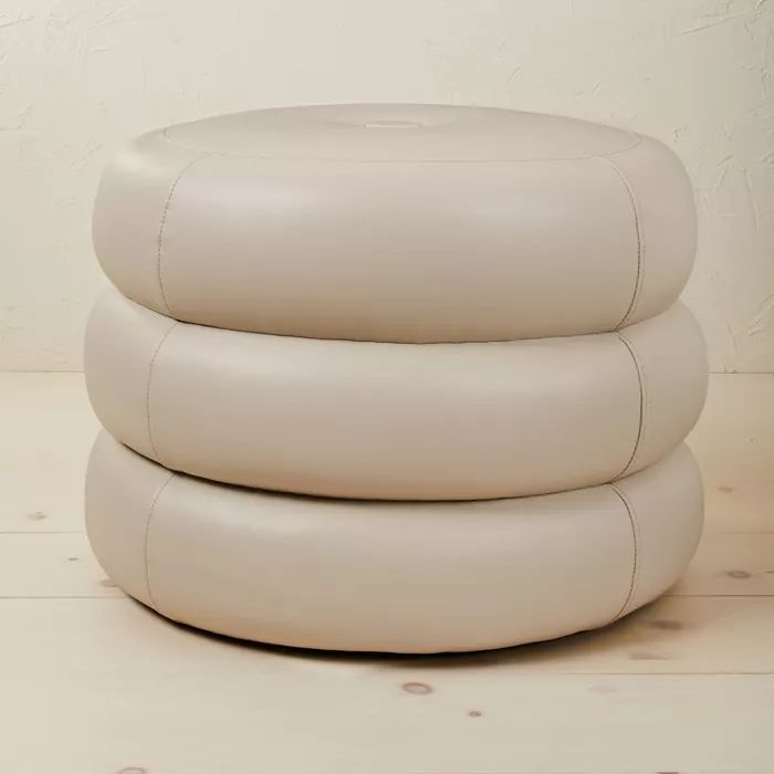 Molise Faux Leather Pouf - Opalhouse™ designed with Jungalow™ | Target
