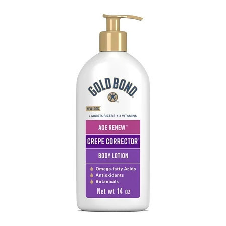 Gold Bond Age Renew Crepe Corrector Body Lotion, Replenishing and Smoothing Formula, Gold Bond Crepe Corrector Body Lotion, 14 oz | Walmart (US)