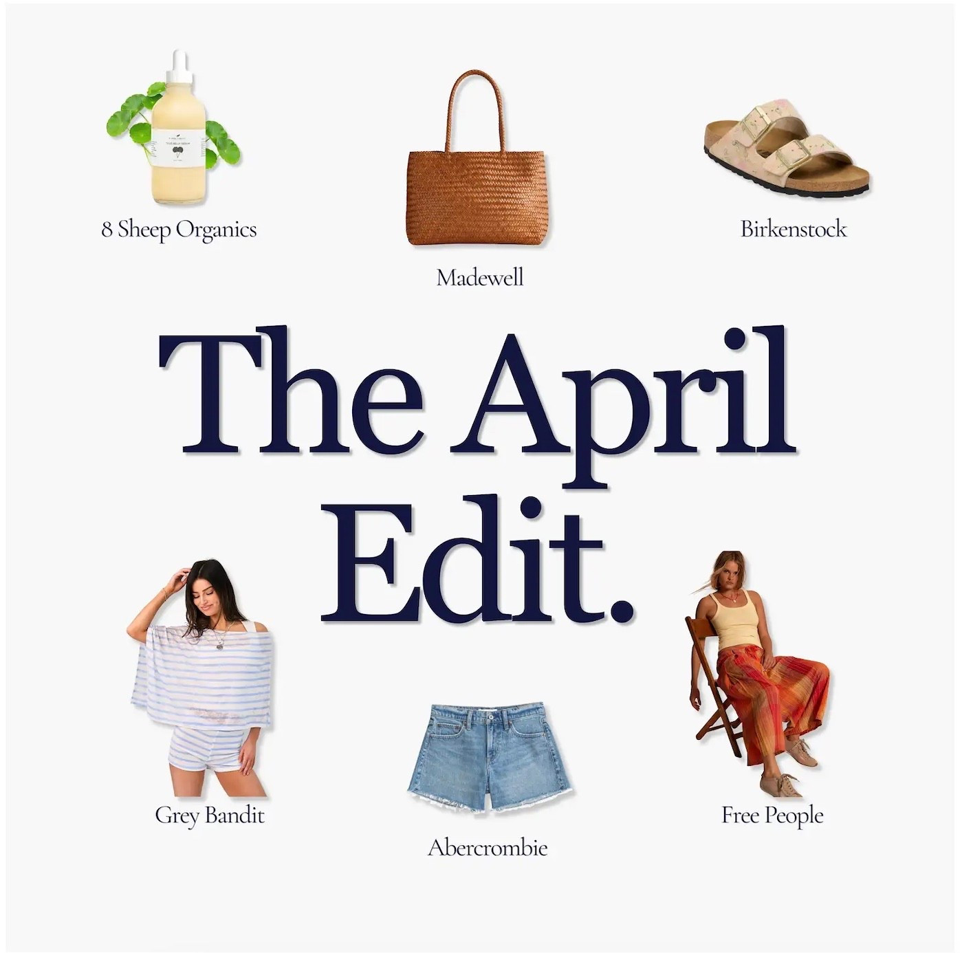 [5/1/25] April favorites lineup 🤍
Birkenstocks (EU 35), Grey Bandit set (size M — use code VIV15), and an Abercrombie 100% cotton coat I’ve been reaching for nonstop. Also loving this bra-free 90s cami (wearing M/L at 20 weeks — perfect before & after pregnancy), Sojos sunnies under $20, and my Madewell tote (SO good, tons of colors). And don’t miss the Free People Telluride pants — such a cute, easy pick for warm weather styling & more!

#LTKSeasonal #LTKootd #LTKgrwm