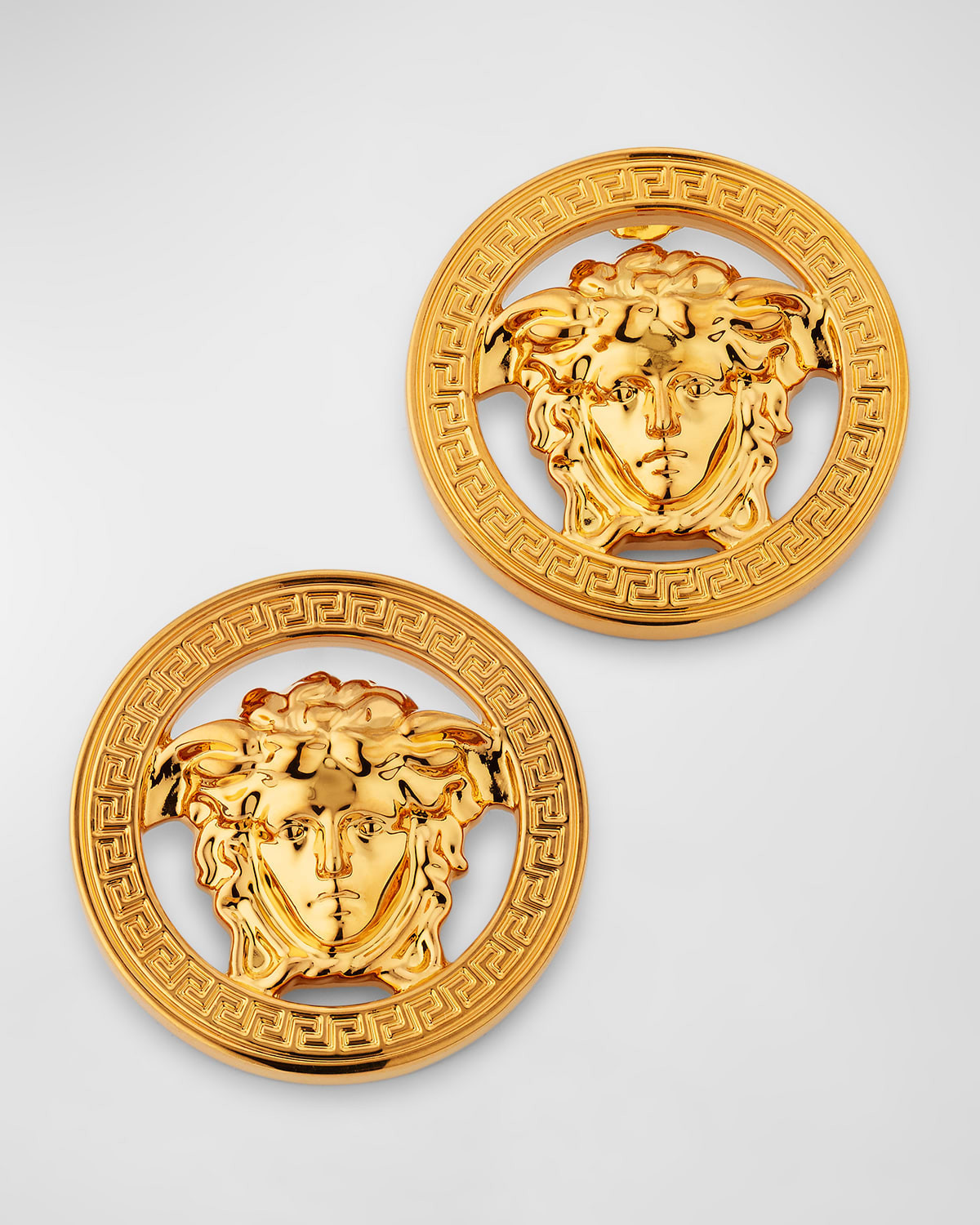 Greca Medusa Stud Earrings | Neiman Marcus