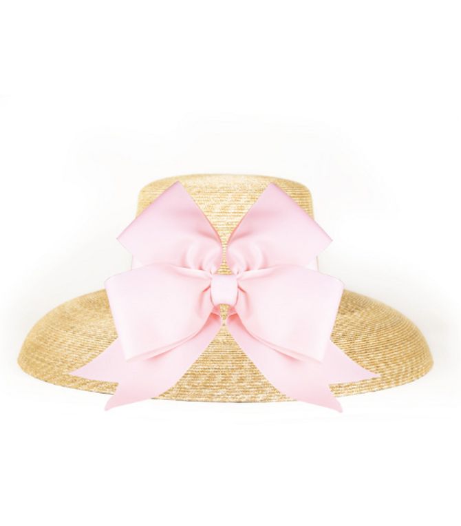 Lauren Hat - Fluffy Bow - Powder Pink | Lisi Lerch Inc