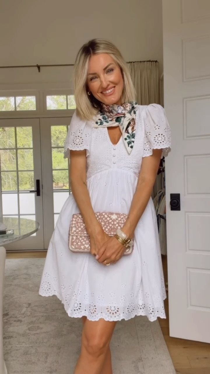 This white eyelet dress is so pretty! Perfect for graduation! Wearing an XS!

Loverly Grey, Loft, Easter dress, white eyelet dress, white dress, baby shower dress 

#LTKSaleAlert #LTKSeasonal