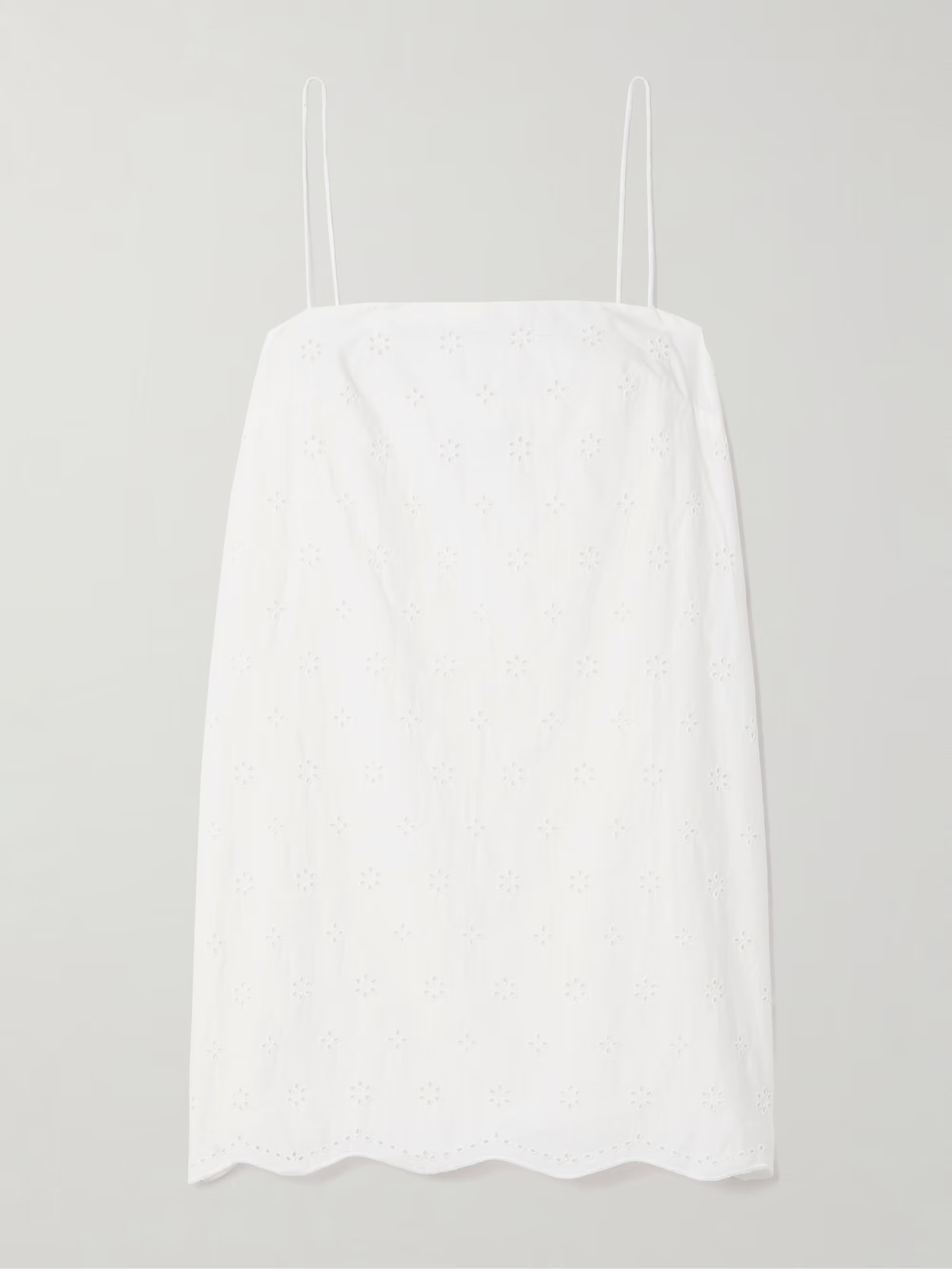 Broderie anglaise organic cotton mini dress | NET-A-PORTER (US)