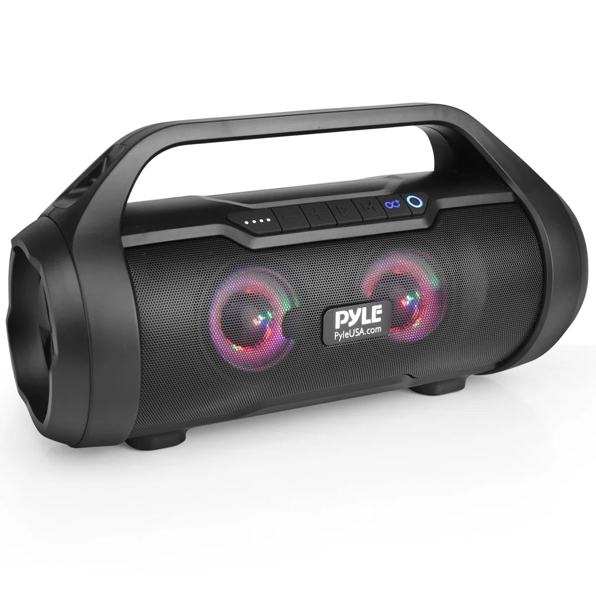 Pyle Wireless Portable Bluetooth Boombox Speaker - 40W Max 2.0CH Rechargeable Boom Box Speaker Po... | Wayfair North America