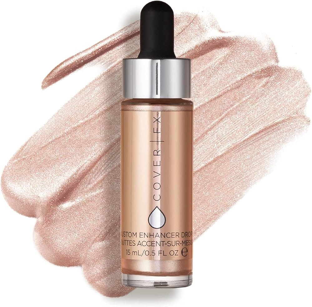 COVER FX Custom Enhancer Drops Liquid Highlighter, Versatile Illuminator, Blend with Foundation a... | Amazon (US)